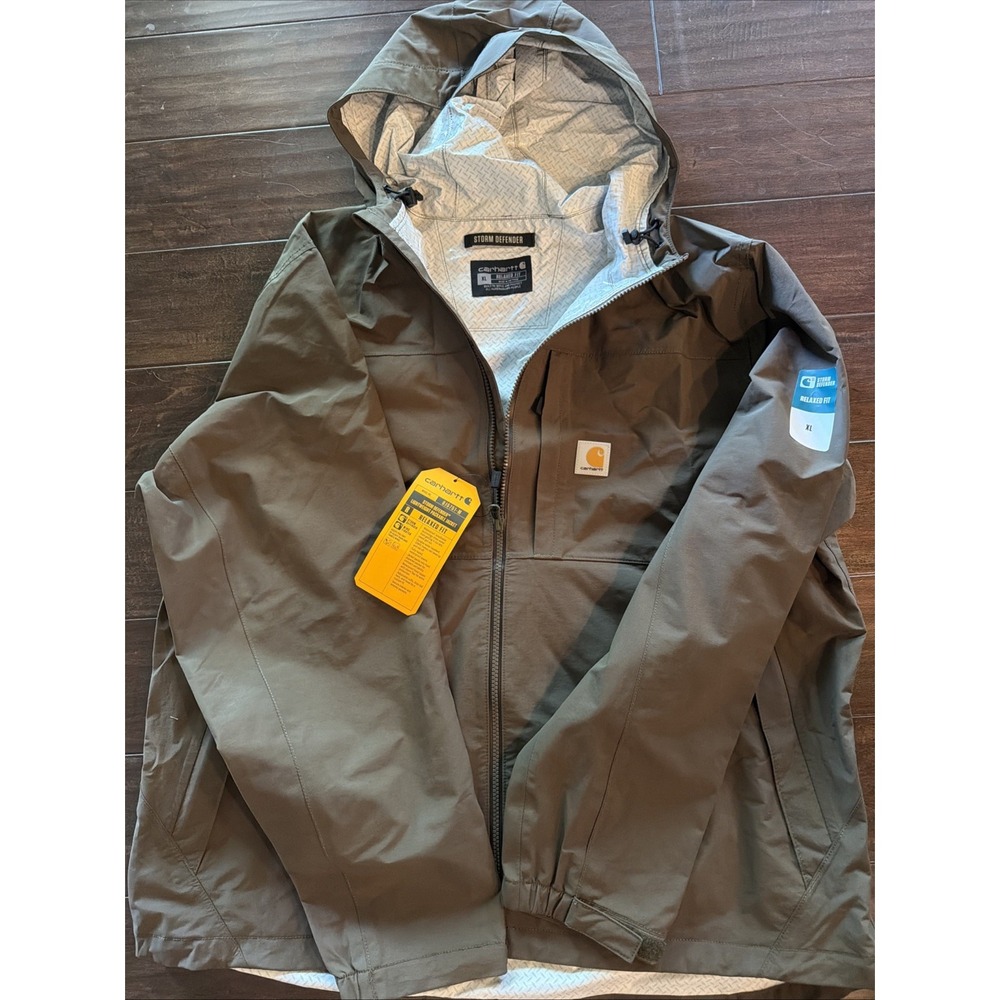 NWT Carhartt Monterey Storm Defender Relaxed Fit Jacket Olive Mens XL 0J5751-M